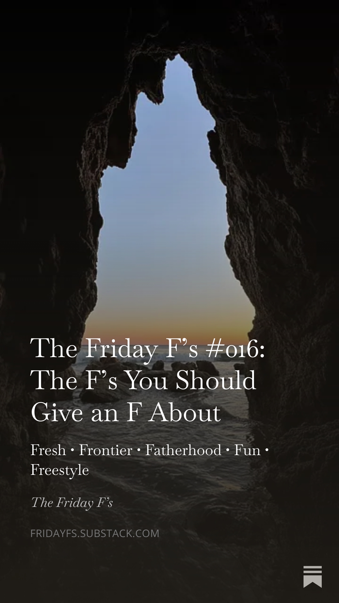 The Friday F's #016: The F's You Should Give an F About