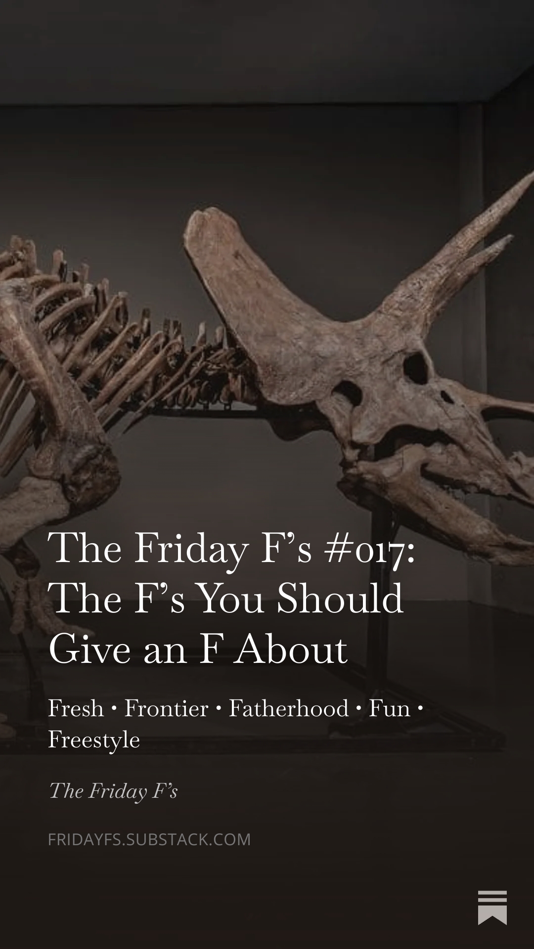 The Friday F's #017: The F's You Should Give an F About