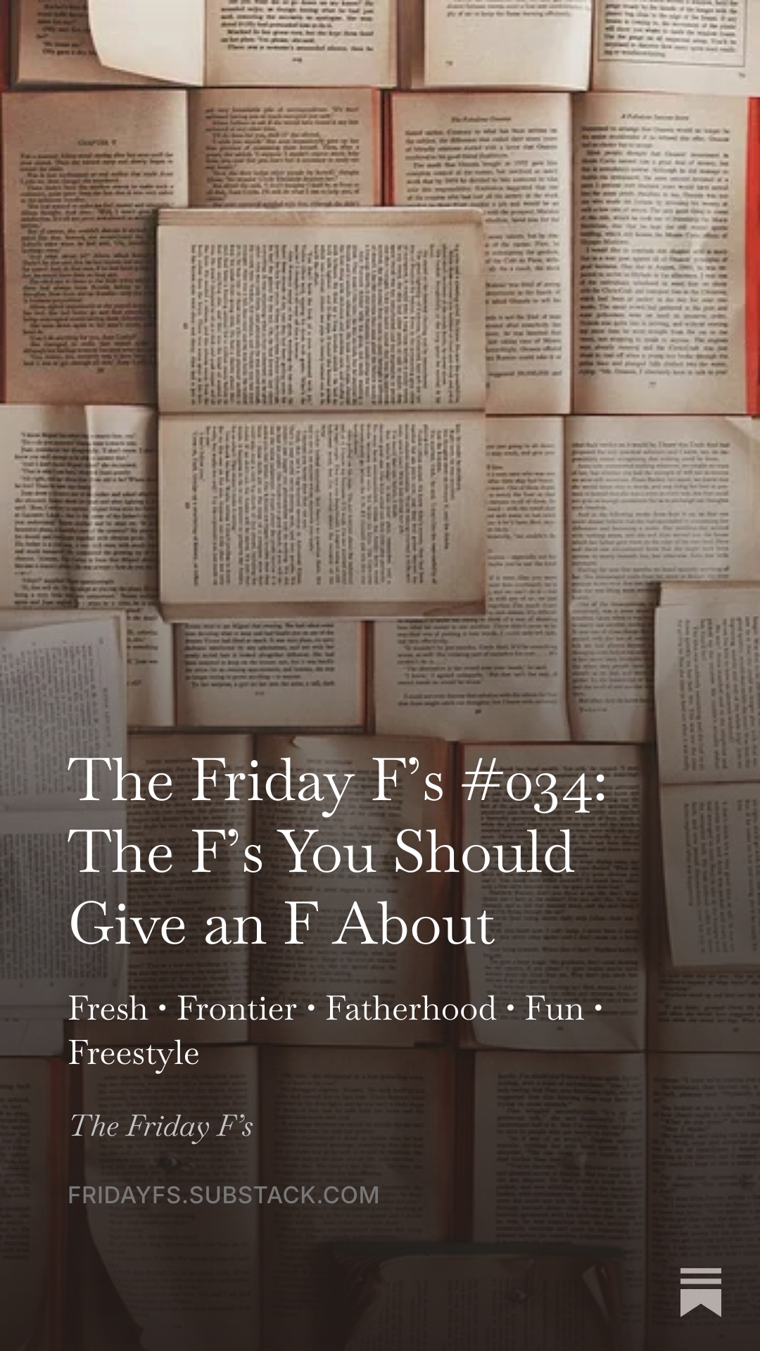 The Friday F's #034: The F's You Should Give an F About