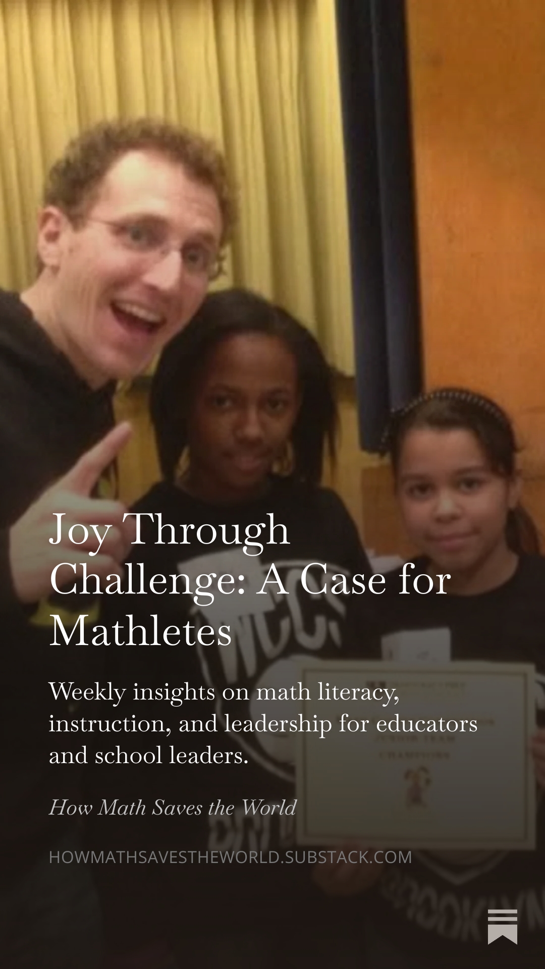 Joy Through Challenge: A Case for Mathletes