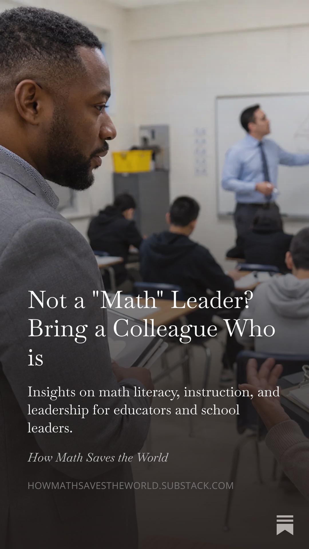Not a "Math" Leader? Bring a Colleague Who Is