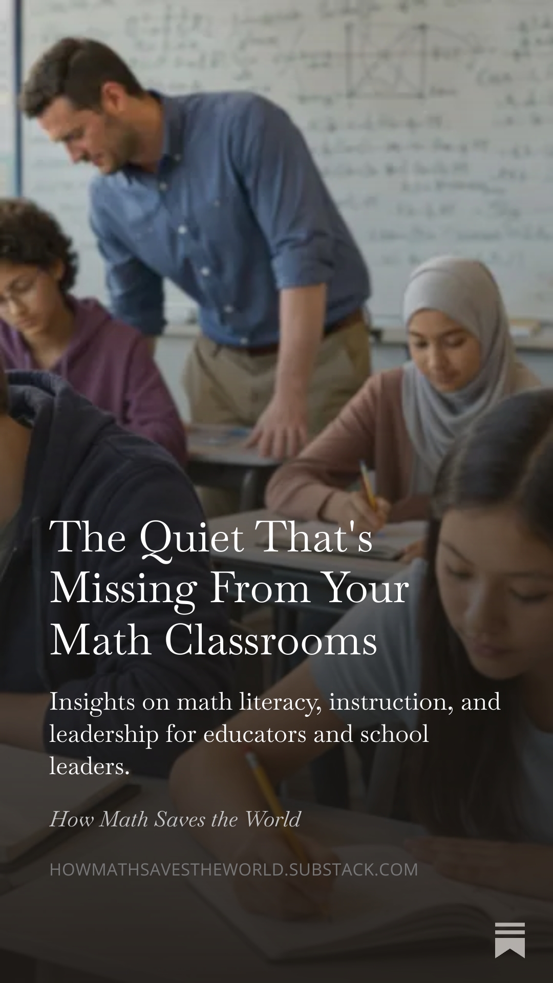 The Quiet That's Missing From Your Math Classrooms